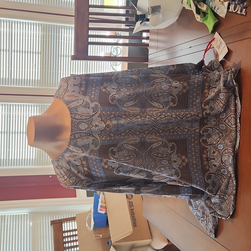 Ruby Rd. 1X Beaded Shirt